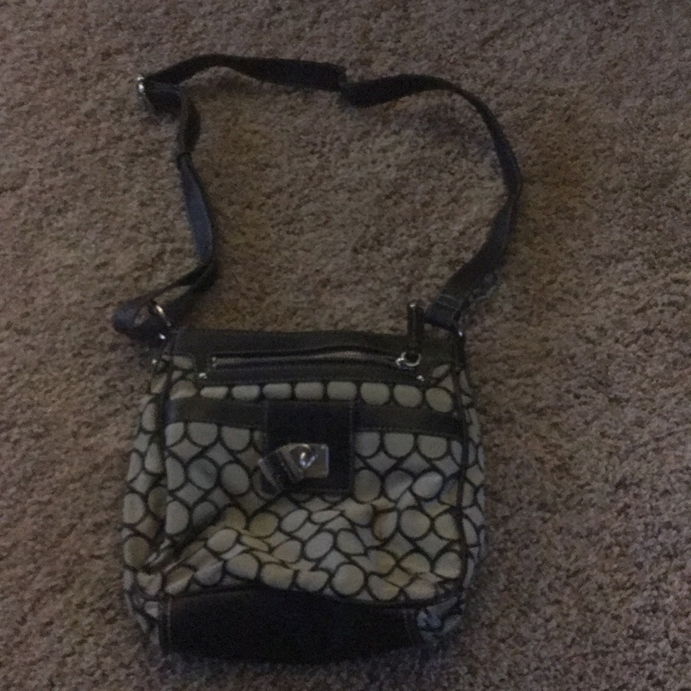 Black Patterned Purse